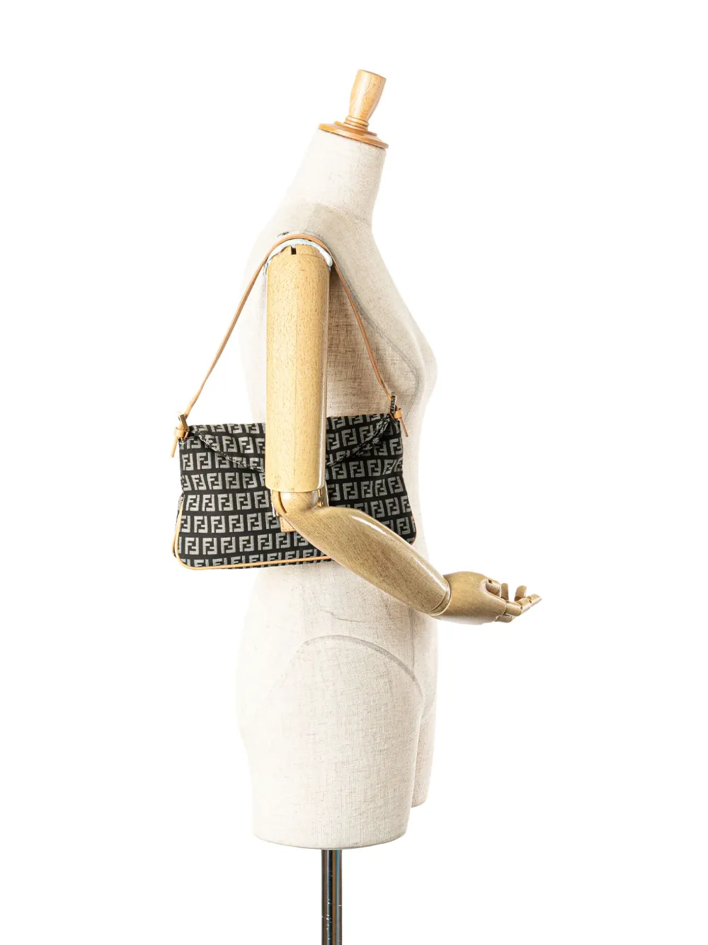 Fendi Pre-Owned 2000-2010 Zucchino Canvas Double Flap shoulder bag | Pre-Owned | Image 2