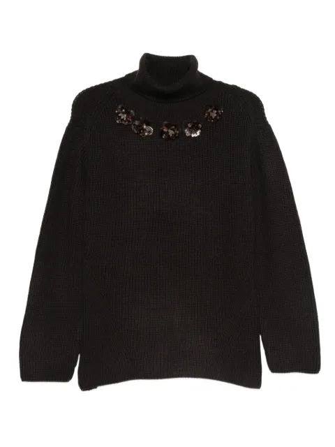 P.A.R.O.S.H. suéter con cuello redondo y lentejuelas