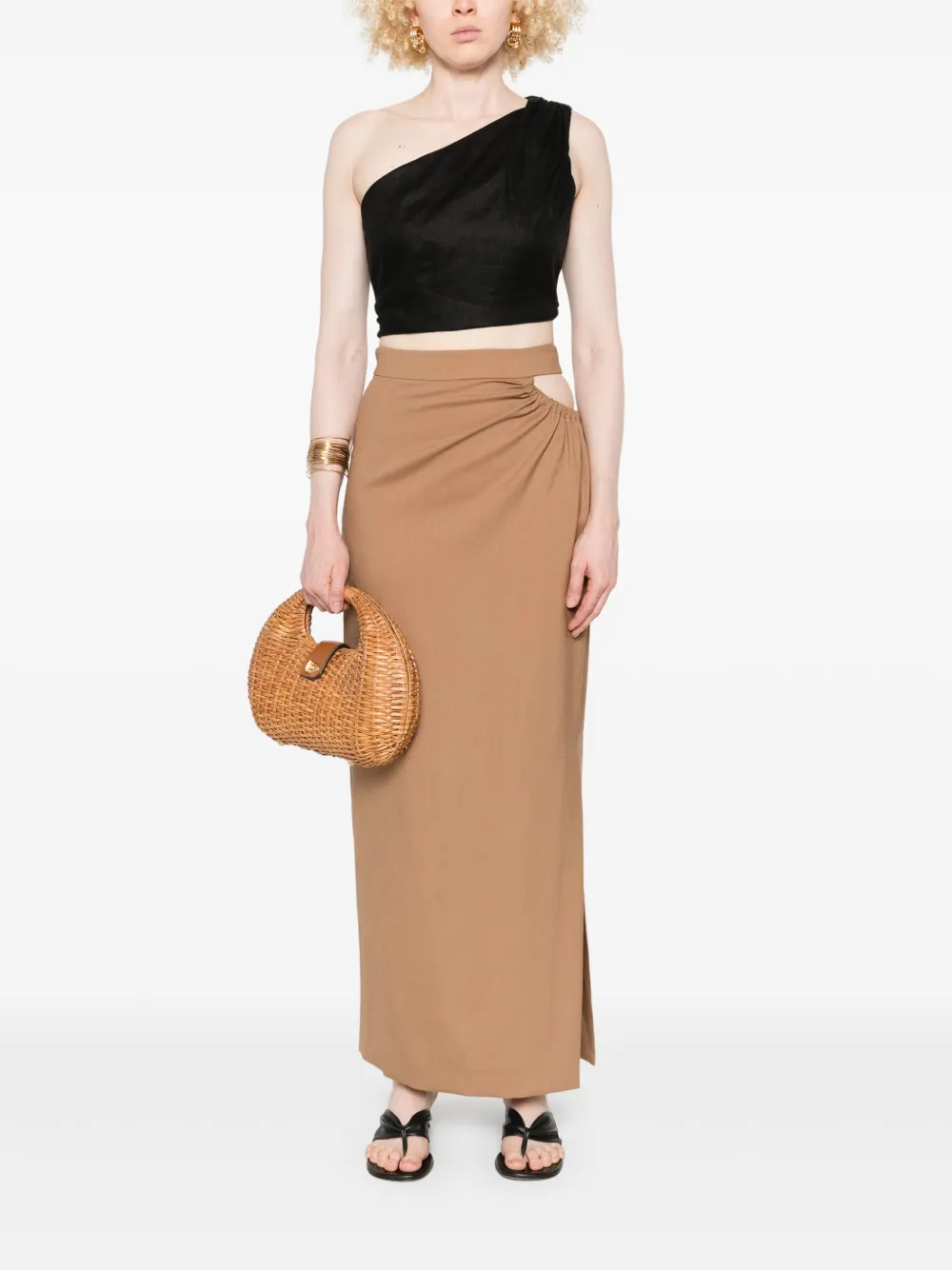 Max Mara virgin-wool skirt - Bruin