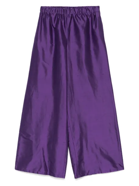 Max Mara silk wide-leg trousers