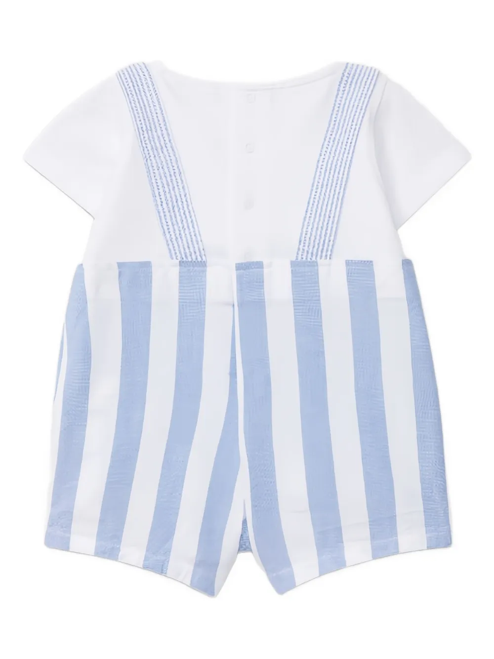 LARANJINHA Gestreifter Latzstrampler | Rompers | Image 2