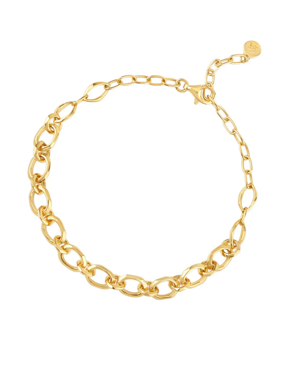 Dinny Hall 22ct Gold-plated Thalassa Faceted Oval Link Bracelet