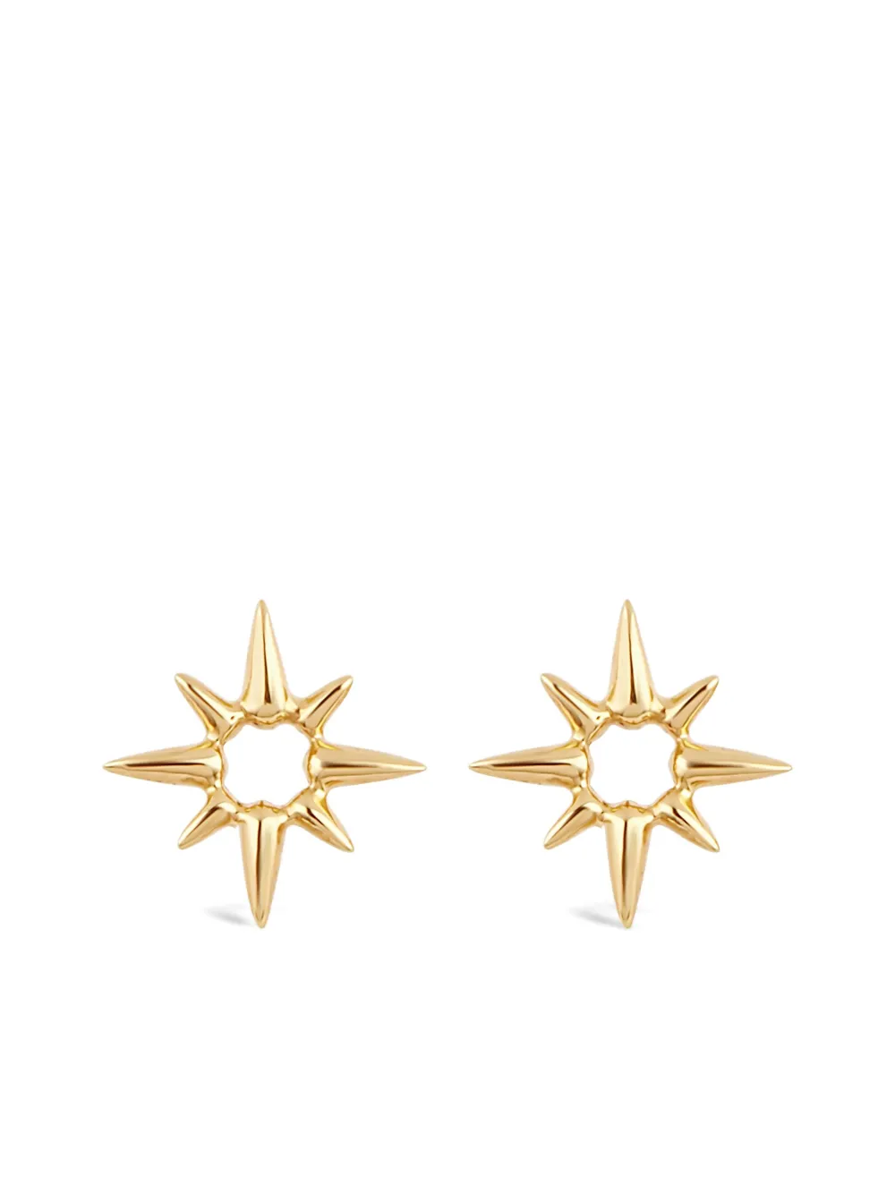 Dinny Hall Par de brincos com spikes e estrela | Image 1
