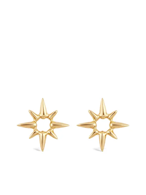 Dinny Hall Par de brincos com spikes e estrela