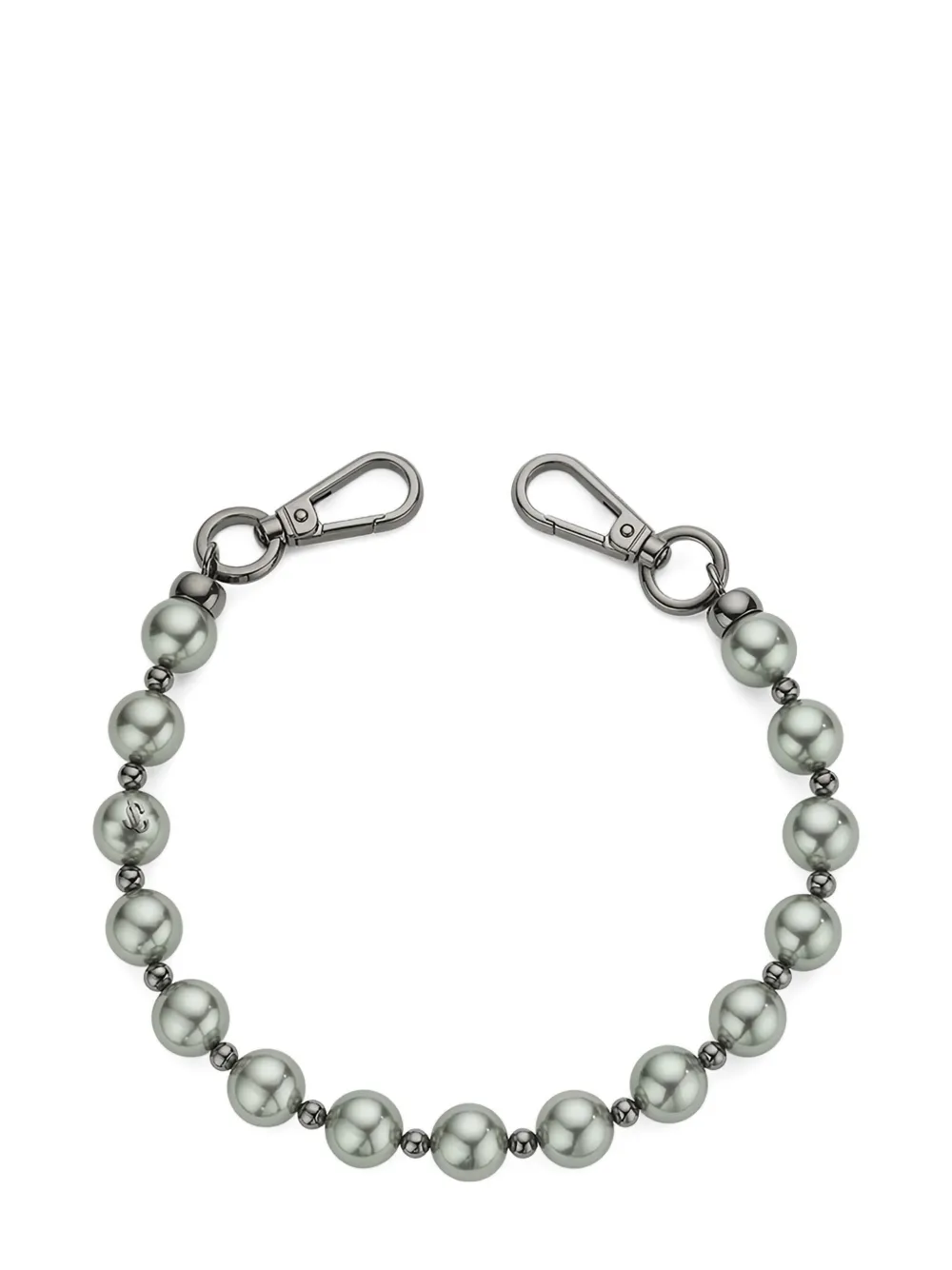 Jimmy Choo embellished chain - GREY MOTHER OF PEARL/GUNMETAL Jimmy Choo embellished chain - GREY MOTHER OF PEARL/GUNMETAL
