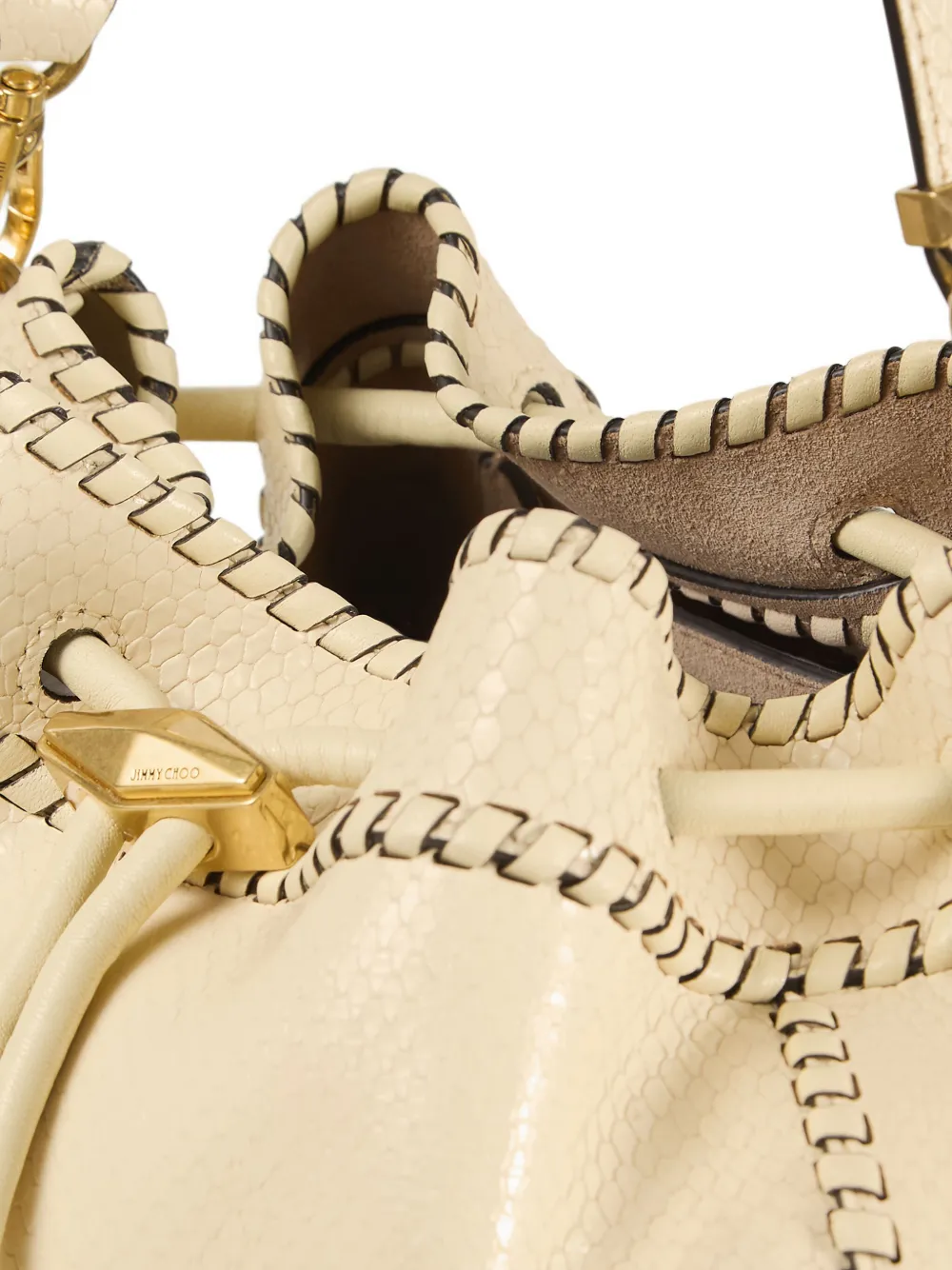 Jimmy Choo Bon drawstring-fastening shoulder bag Beige