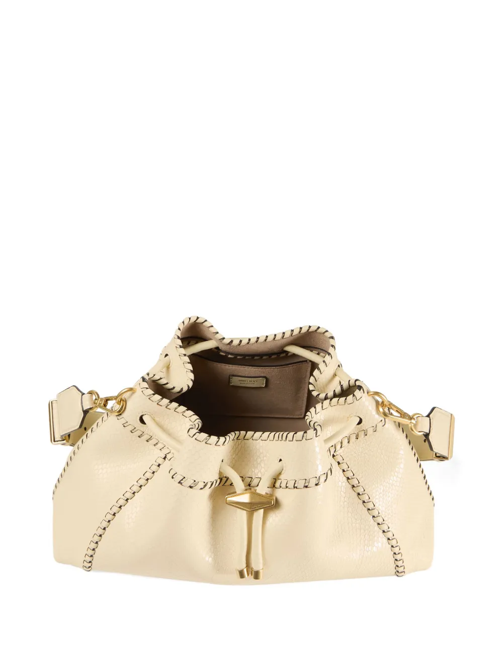 Jimmy Choo Bon drawstring-fastening shoulder bag Beige