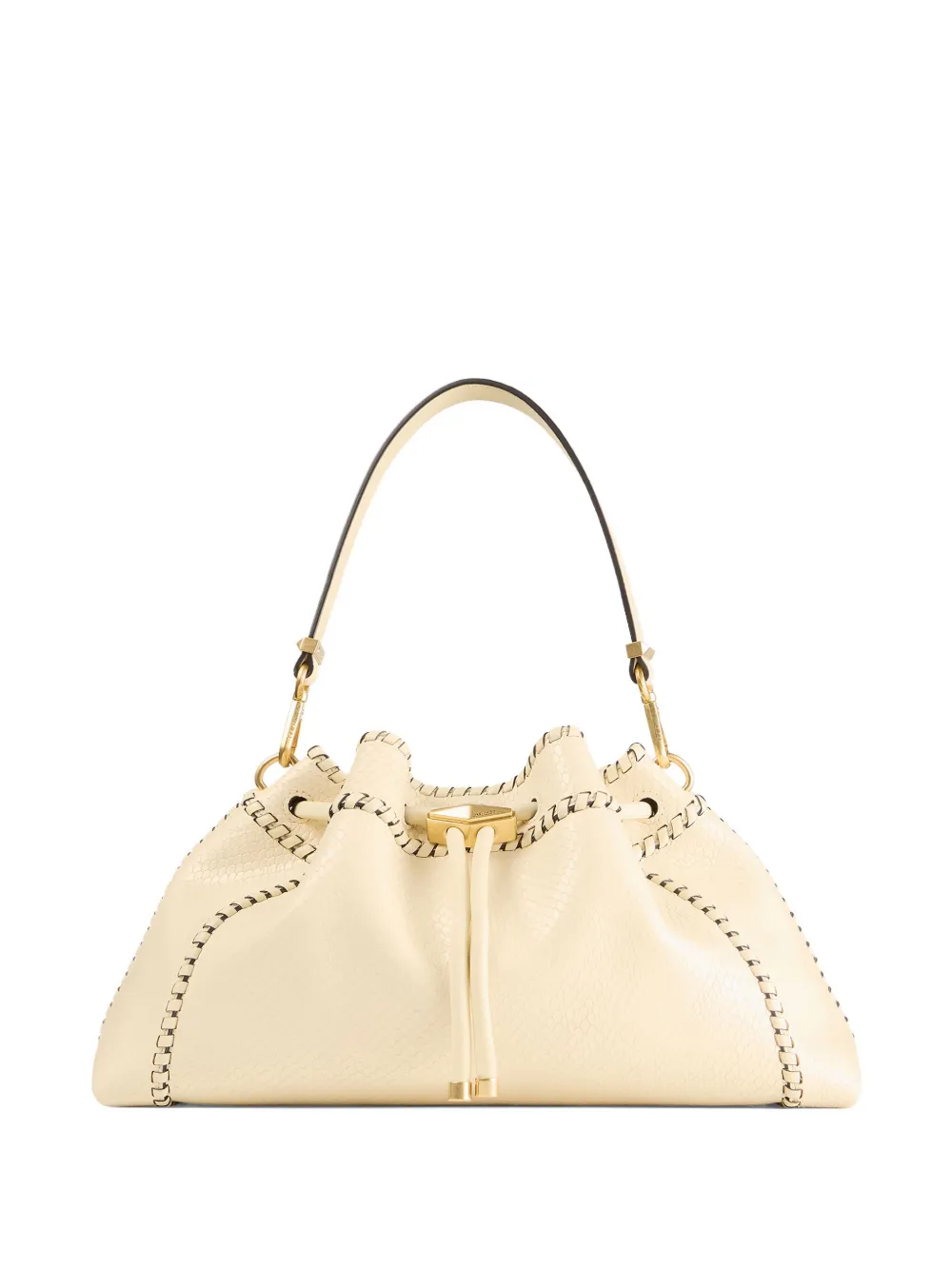 Jimmy Choo Bon drawstring-fastening shoulder bag Beige