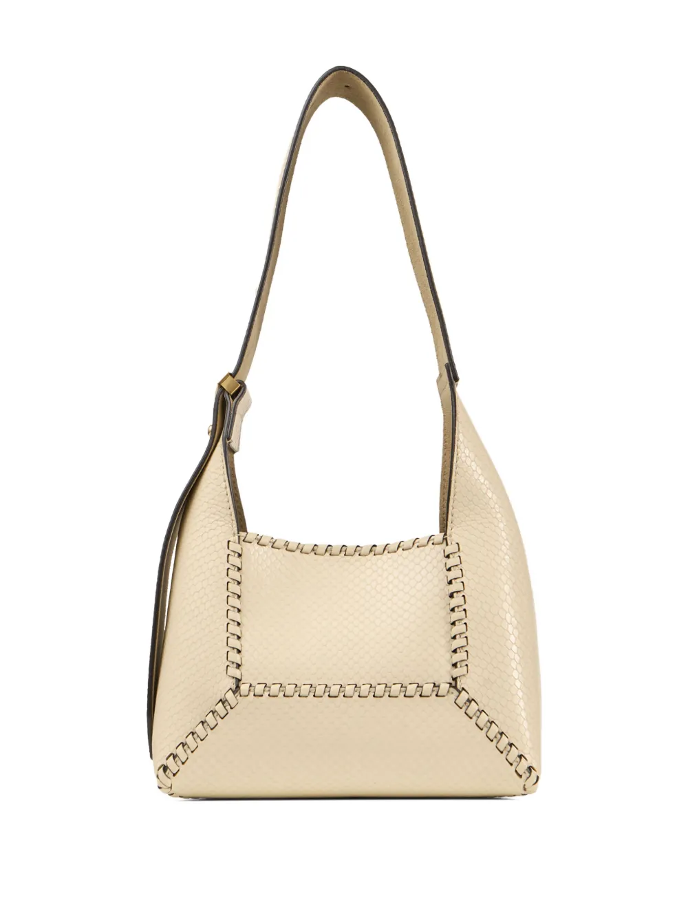 Jimmy Choo Diamond Hobo S leather shoulder bag Beige