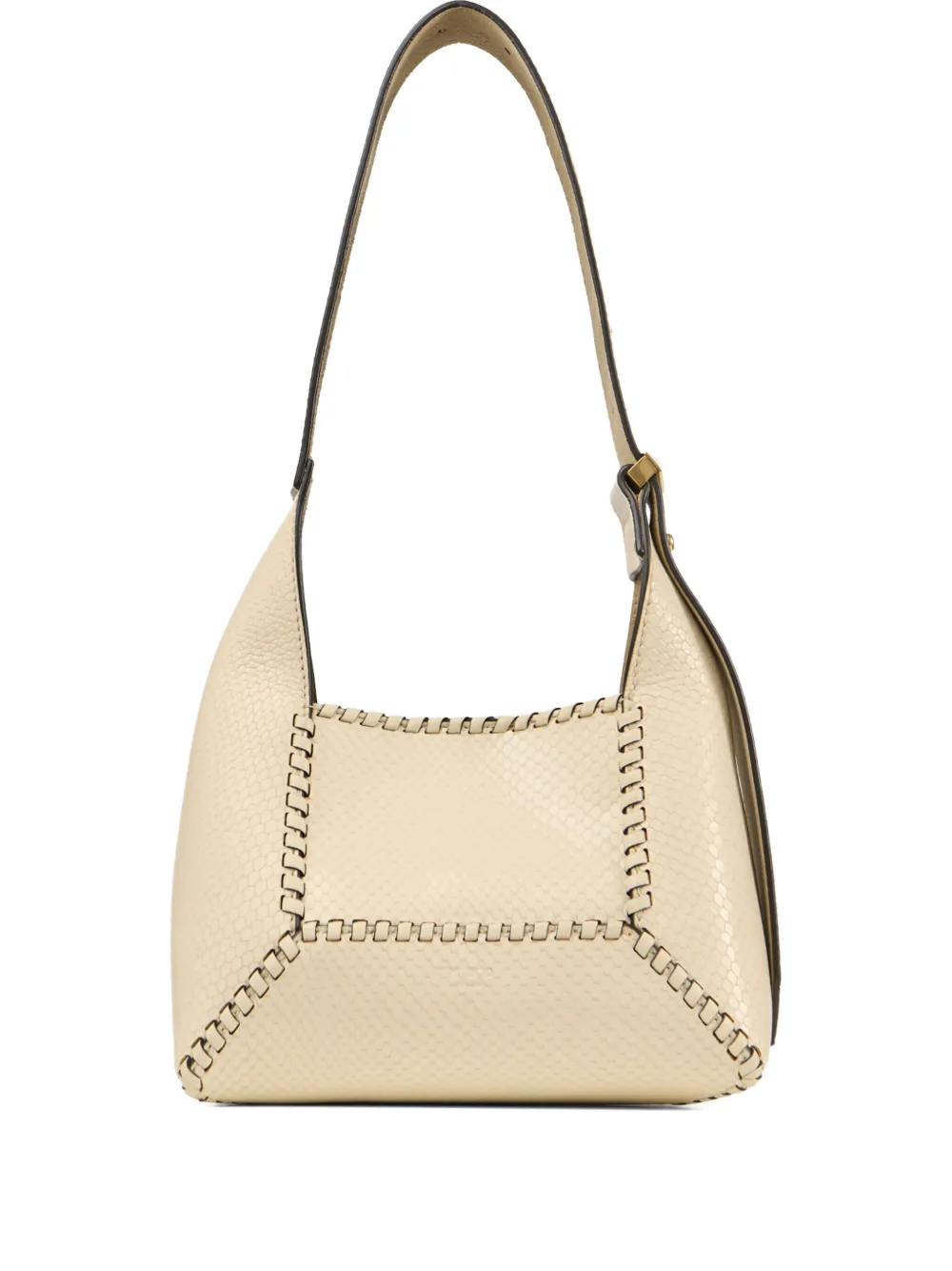 Jimmy Choo Diamond Hobo S leather shoulder bag Beige