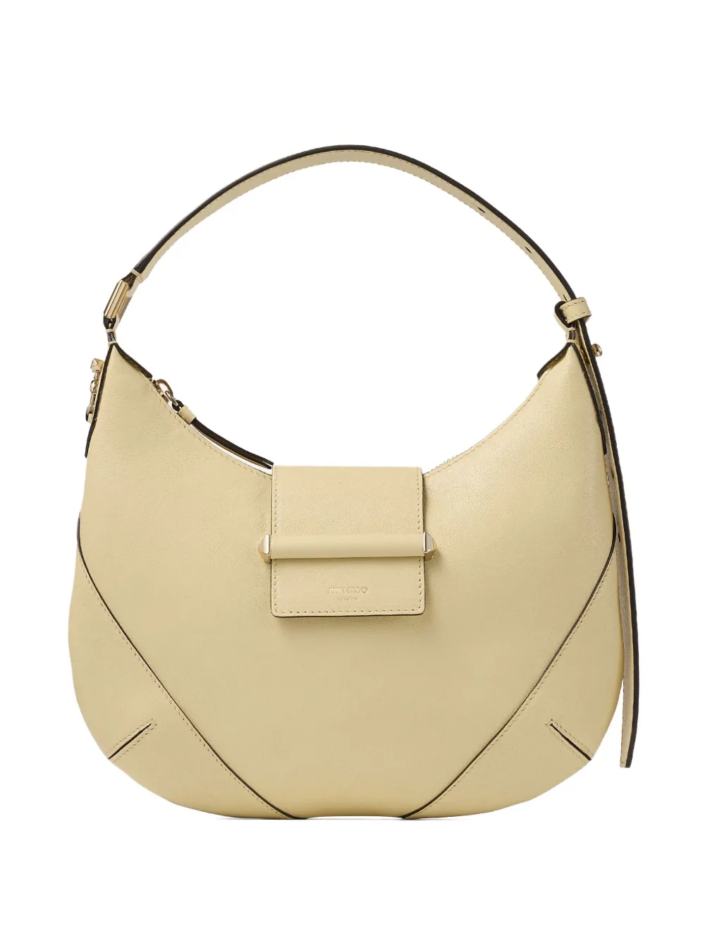 Jimmy Choo Bar leren kleine schoudertas Geel
