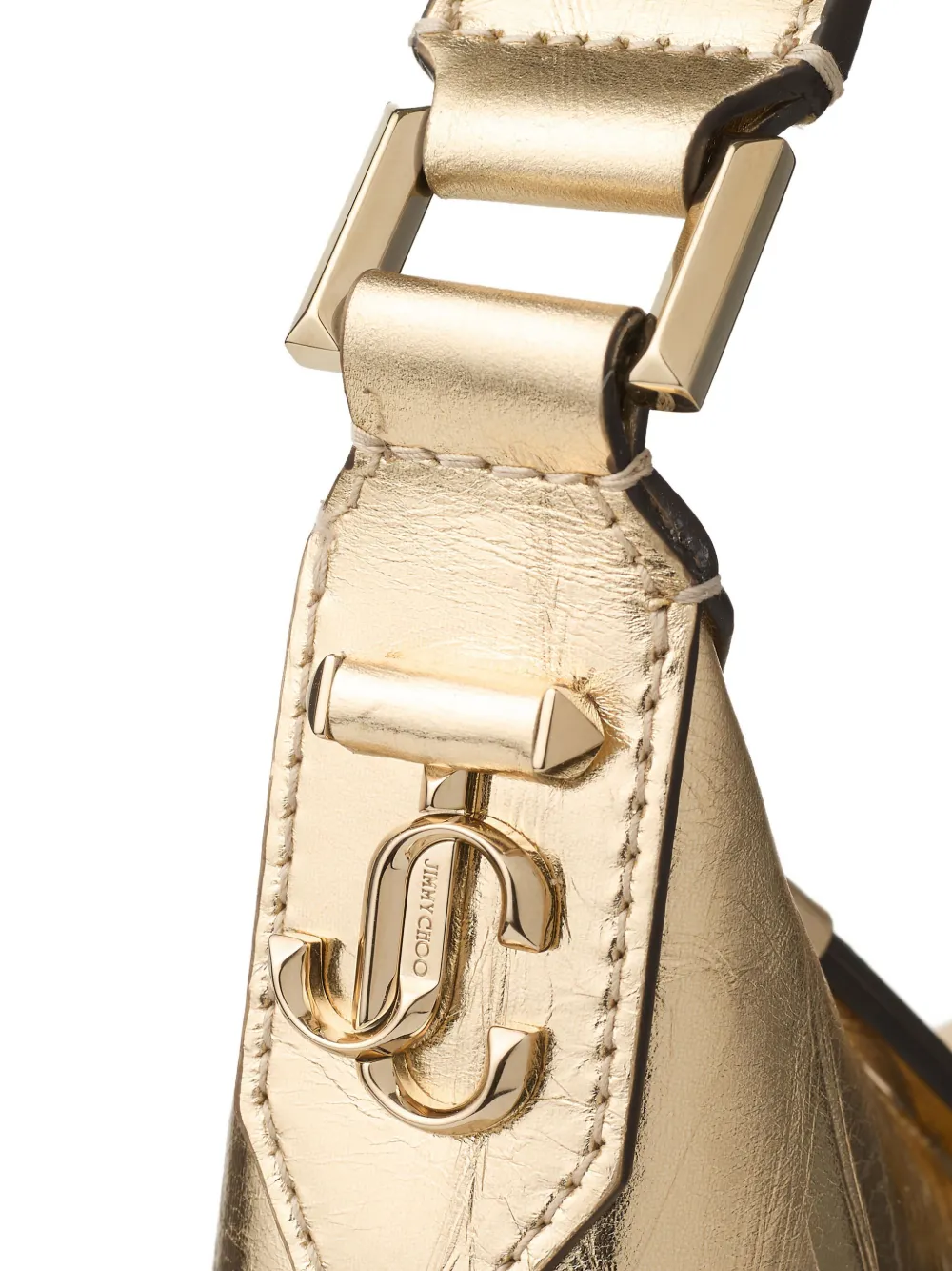 Jimmy Choo Bar Hobo leren schoudertas Goud