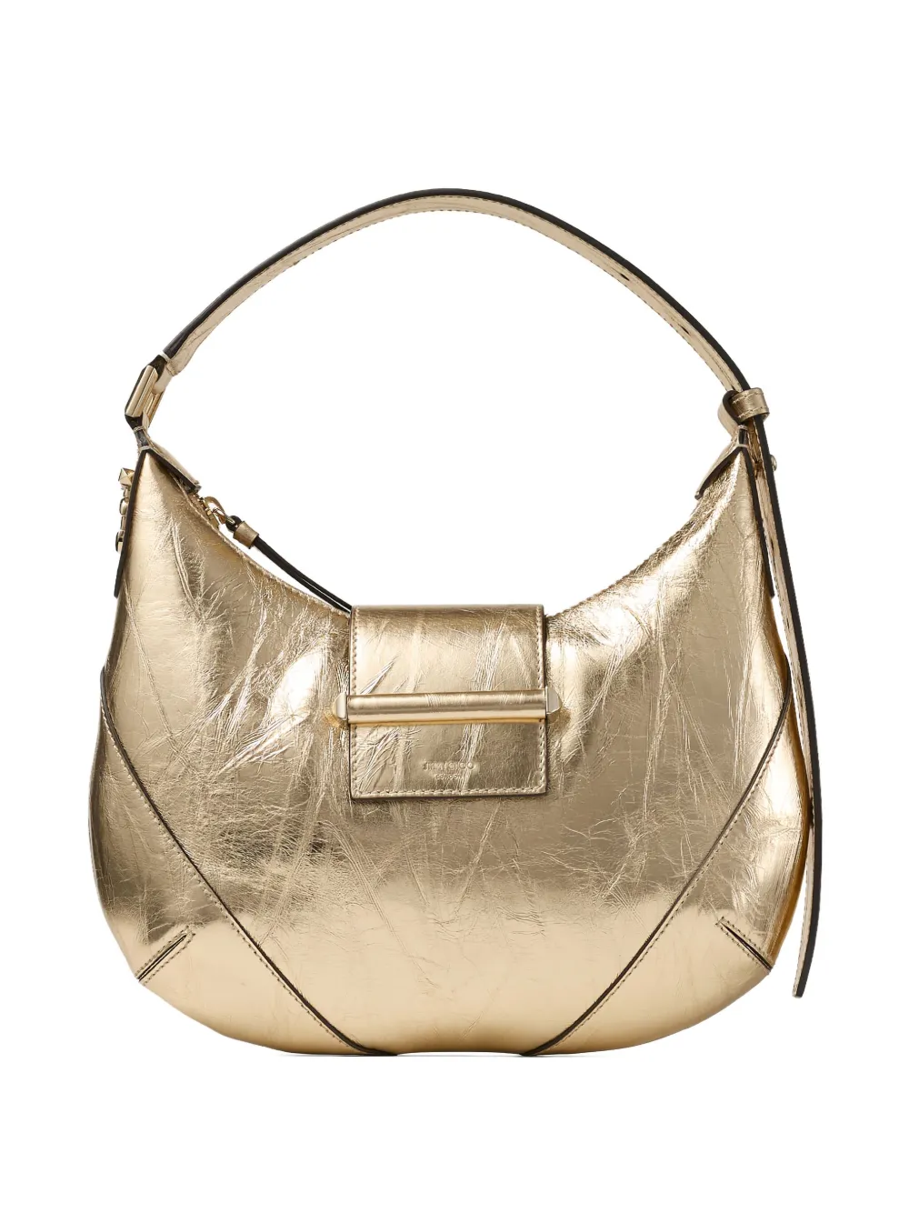 Jimmy Choo Bar Hobo leren schoudertas Goud
