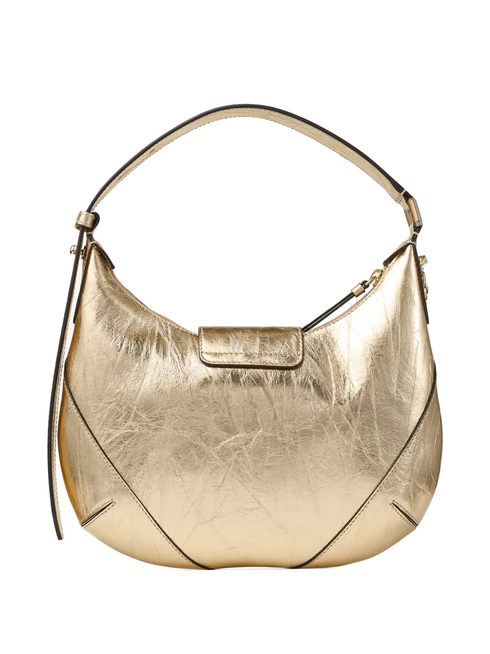 Jimmy Choo Bar Hobo leren schoudertas Goud