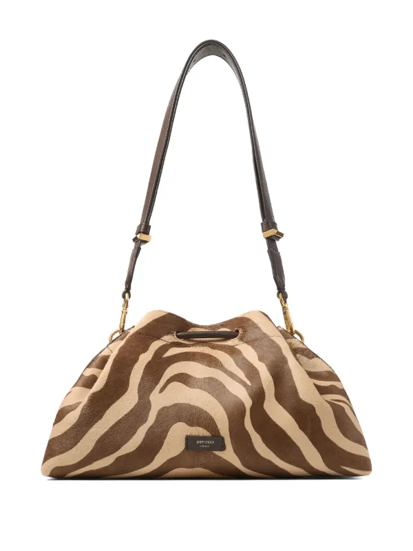Jimmy Choo Cinch ショルダーバッグ M | ブラウン | FARFETCH JP