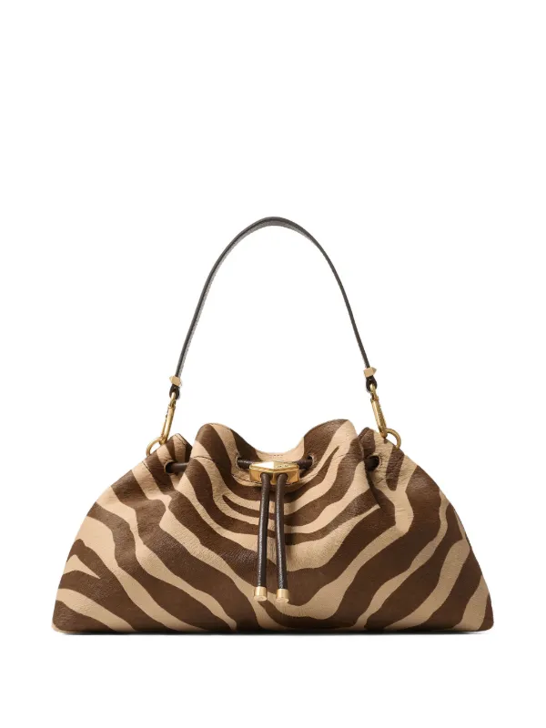 セーナ⭐︎Jimmy Choo アニマル柄　ショルダーバック Cinch M | Natural Leopard Print Pony Bag | JIMMY CHOO