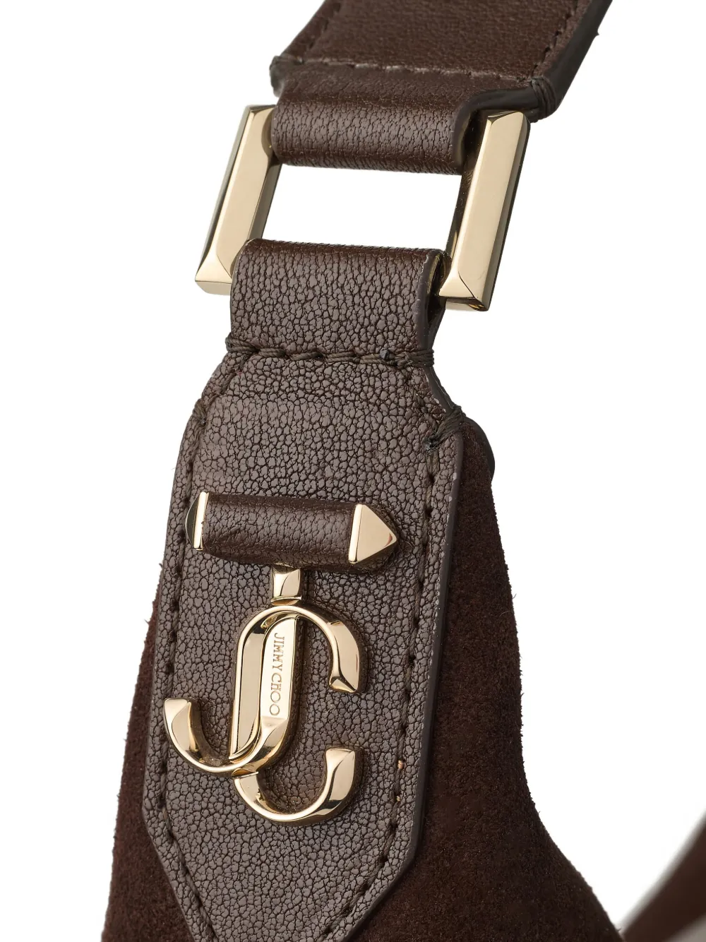 Jimmy Choo Bar Hobo suède leren schoudertas Bruin
