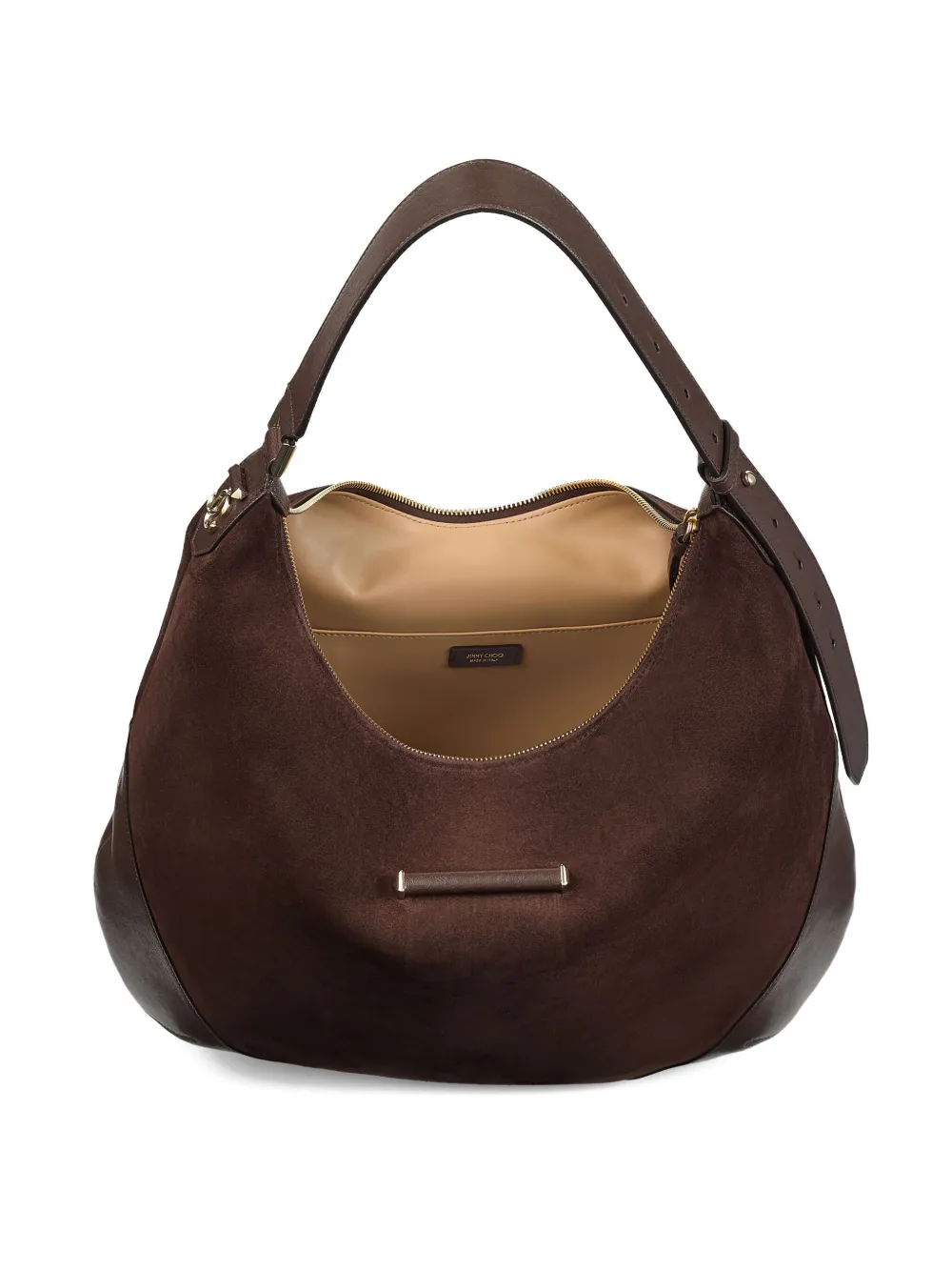 Jimmy Choo Bar Hobo suède leren schoudertas Bruin