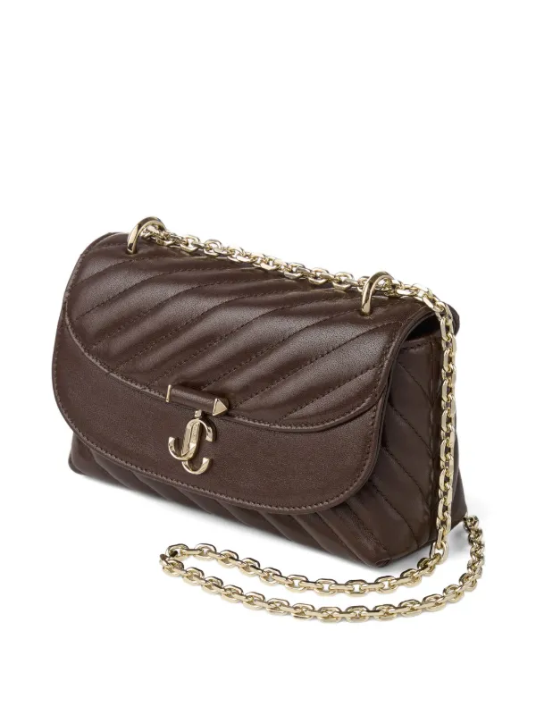 Jimmy Choo Curve Crossbody Small Bag | Brown | FARFETCH