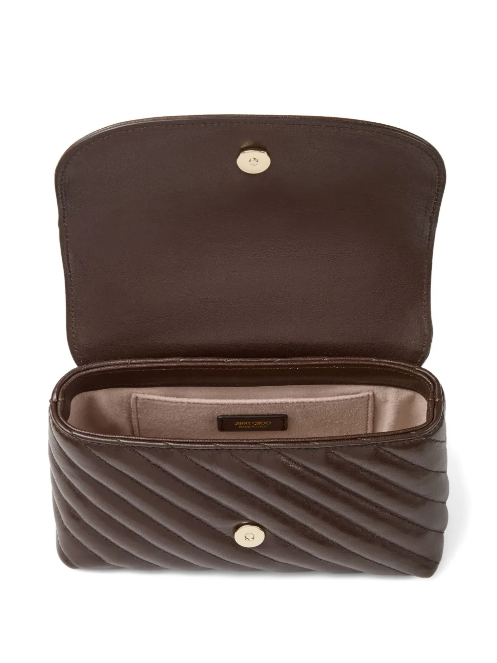Jimmy Choo Curve S quilted crossbody bag Bruin