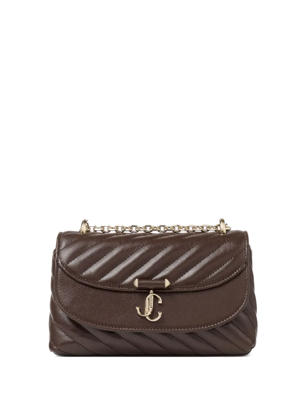 Jimmy Choo Curve S quilted crossbody bag Bruin
