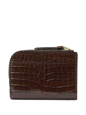 長財布 JIMMY CHOO JC LLIC NAPPA LEATHER CLUTCH AND CHAIN WALLET AVENUE WALLET/CHAIN | Black Leather Wallet with Pearl Strap