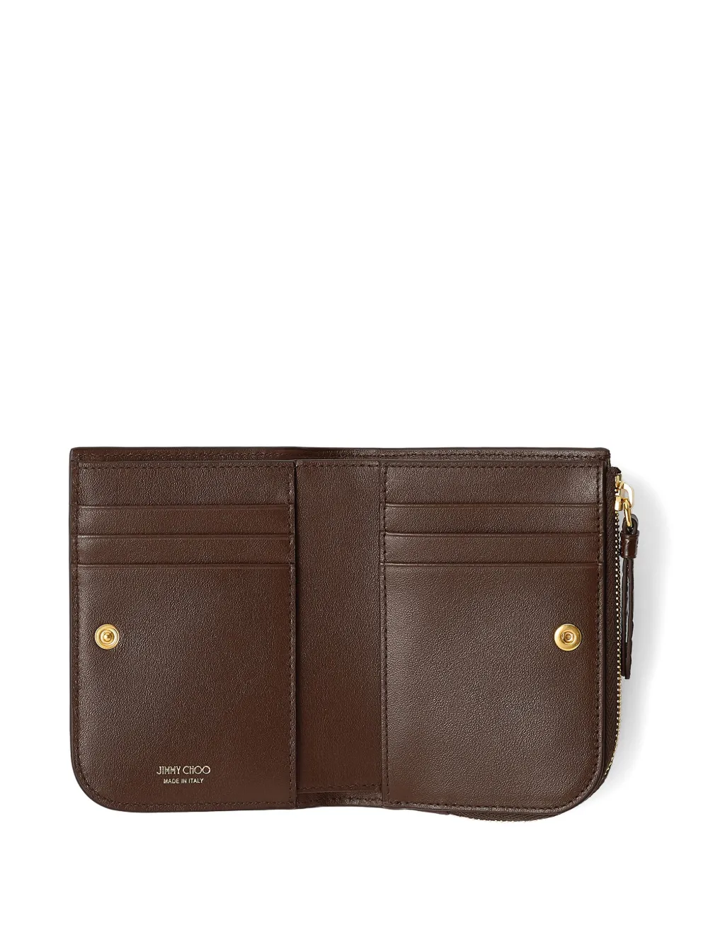 Jimmy Choo crocodile-effect zip wallet Bruin
