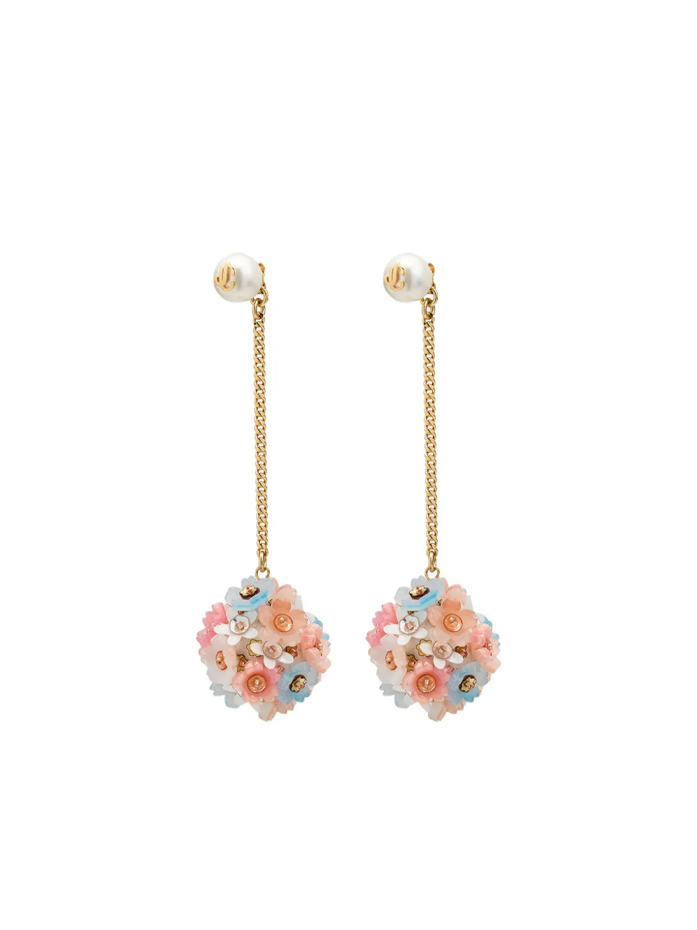 Jimmy Choo Daisy Earrings In Gold