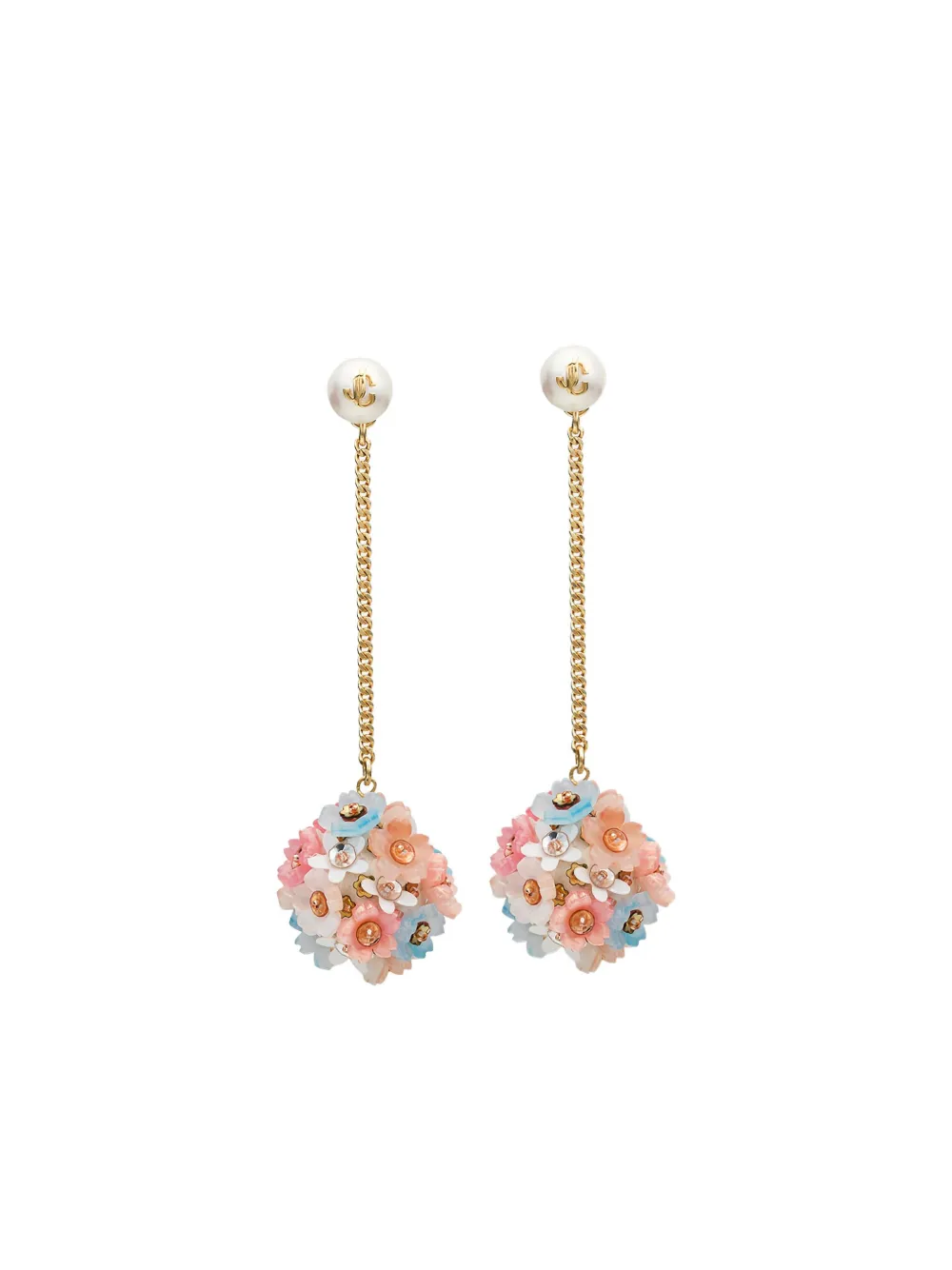 Jimmy Choo Daisy Earrings In Gold