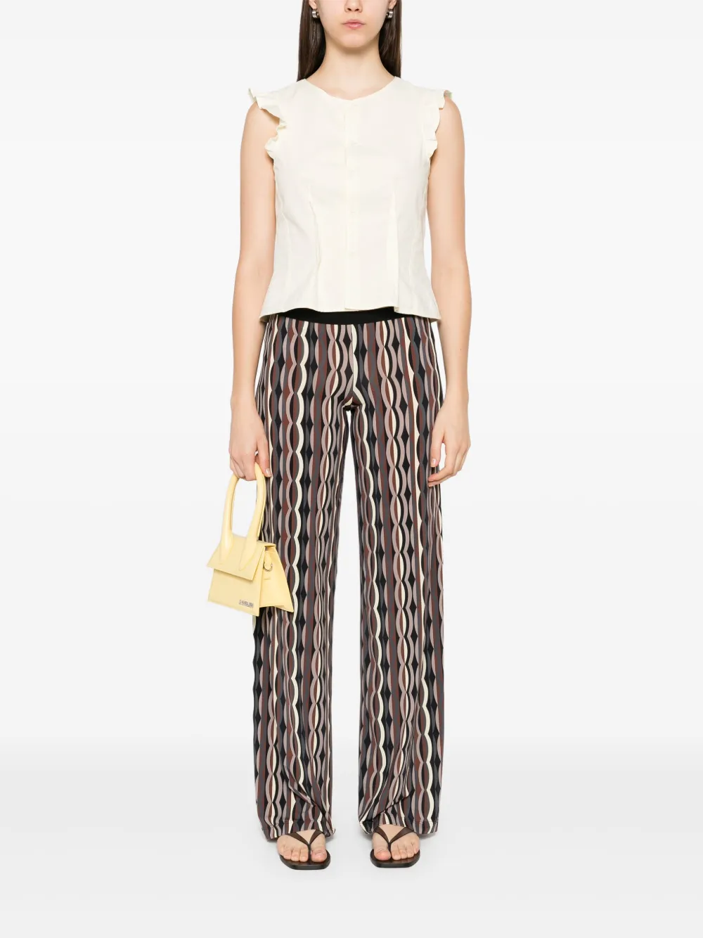 Siyu straight-leg trousers - Zwart