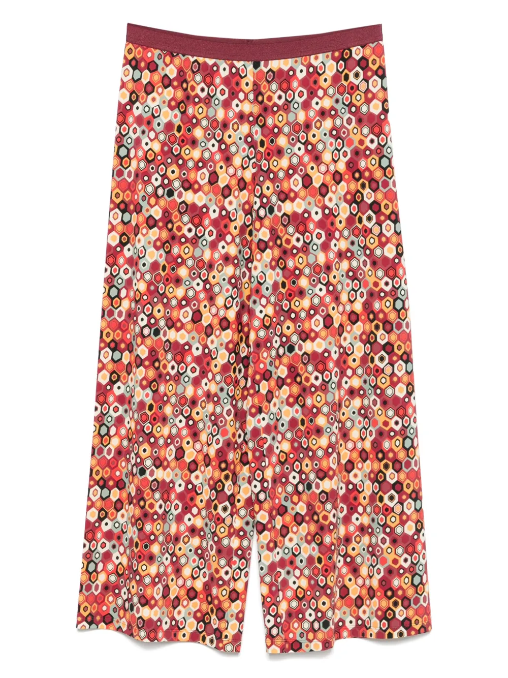 Siyu pantalones rectos con estampado geométrico | rojo | Image 1