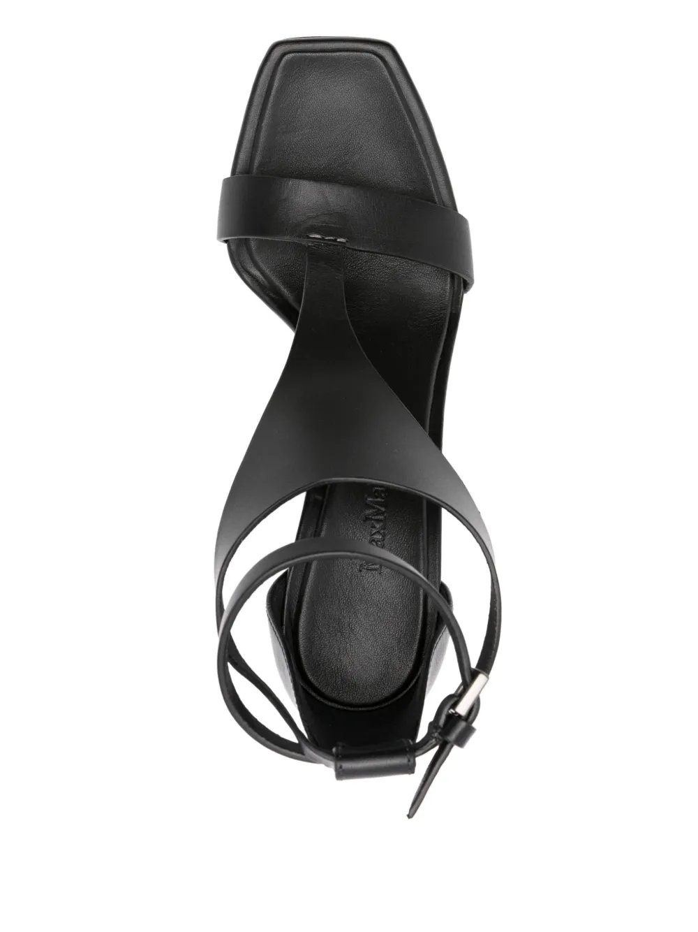 Max Mara 105mm leather sandals Black