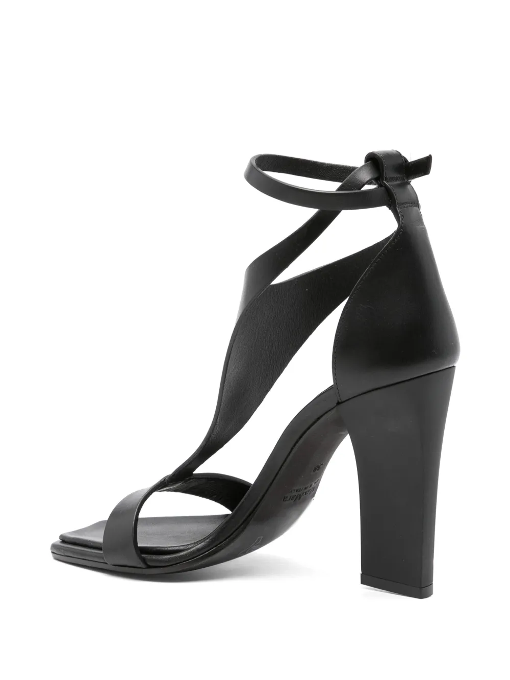 Max Mara 105mm leather sandals Black