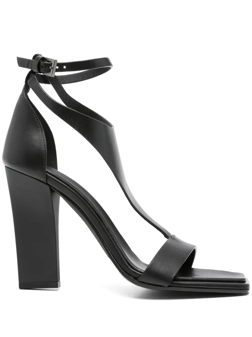 Max Mara 105mm leather sandals Black