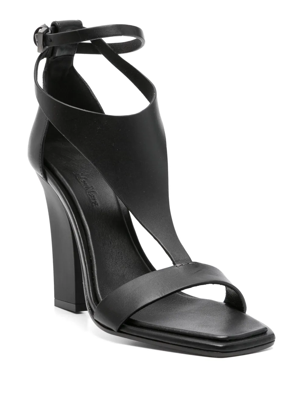 Max Mara 105mm leather sandals Black