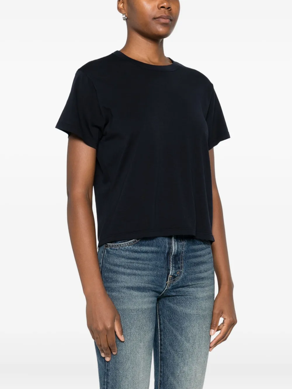 Nili Lotan Katoenen T-shirt met korte mouwen Blauw