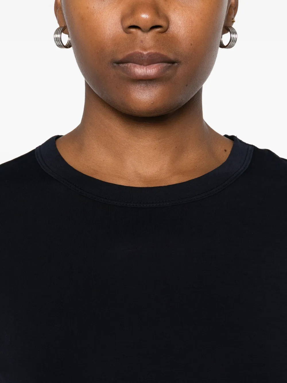 Nili Lotan Katoenen T-shirt met korte mouwen Blauw