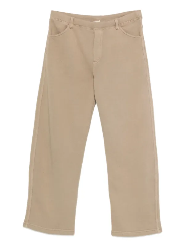 Nili Lotan Tribecca Elasticated-waistband Track Pants in Brown