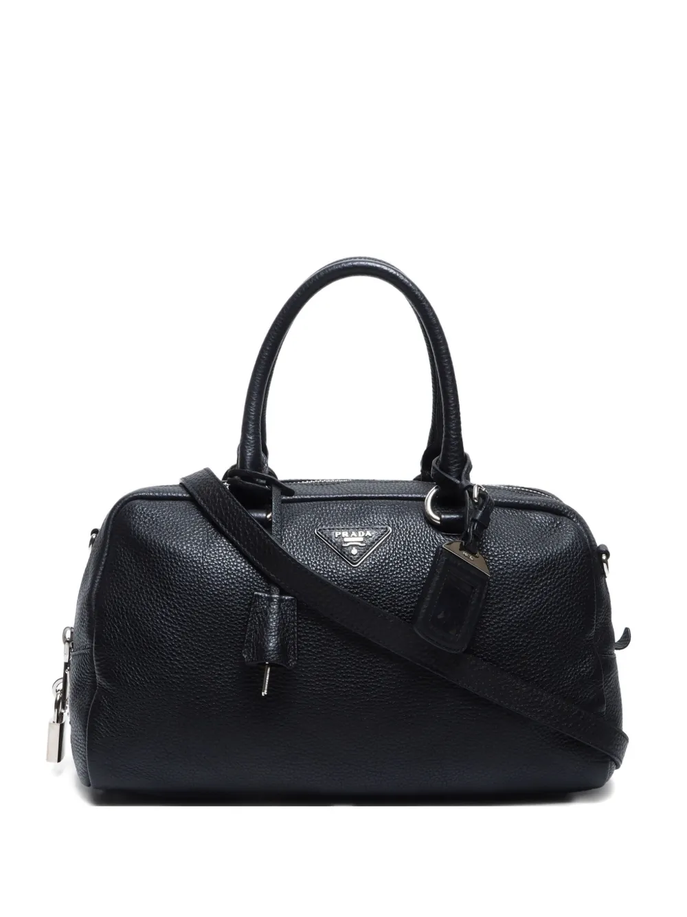 Prada Pre-Owned tote con logo triangular 2010 | negro | Image 1