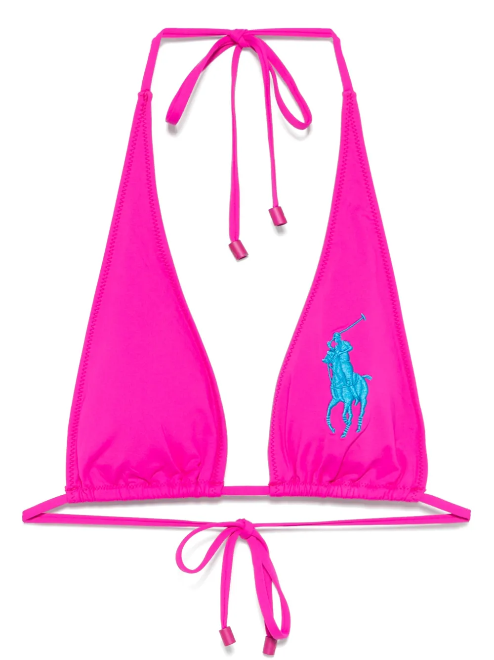 Polo Ralph Lauren Fuchsia Bikini Top With Logo