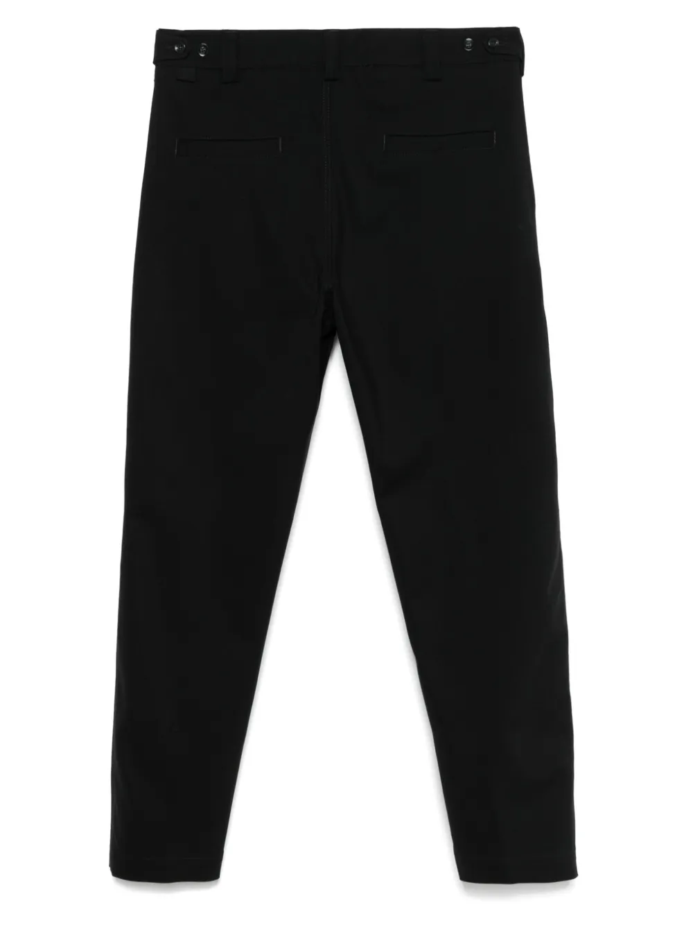 OFFICINA 36 Broek met verstelbare bandjes - Zwart