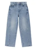 Hey Joanie logo-patch jeans - Blue