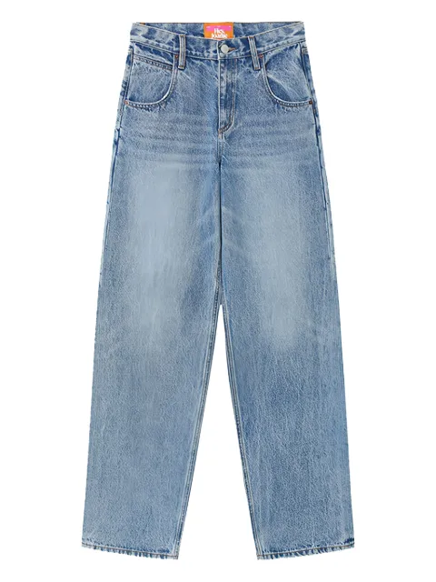 Hey Joanie logo-patch jeans
