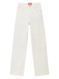 Hey Joanie logo-patch jeans - White