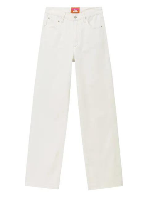 Hey Joanie logo-patch jeans 
