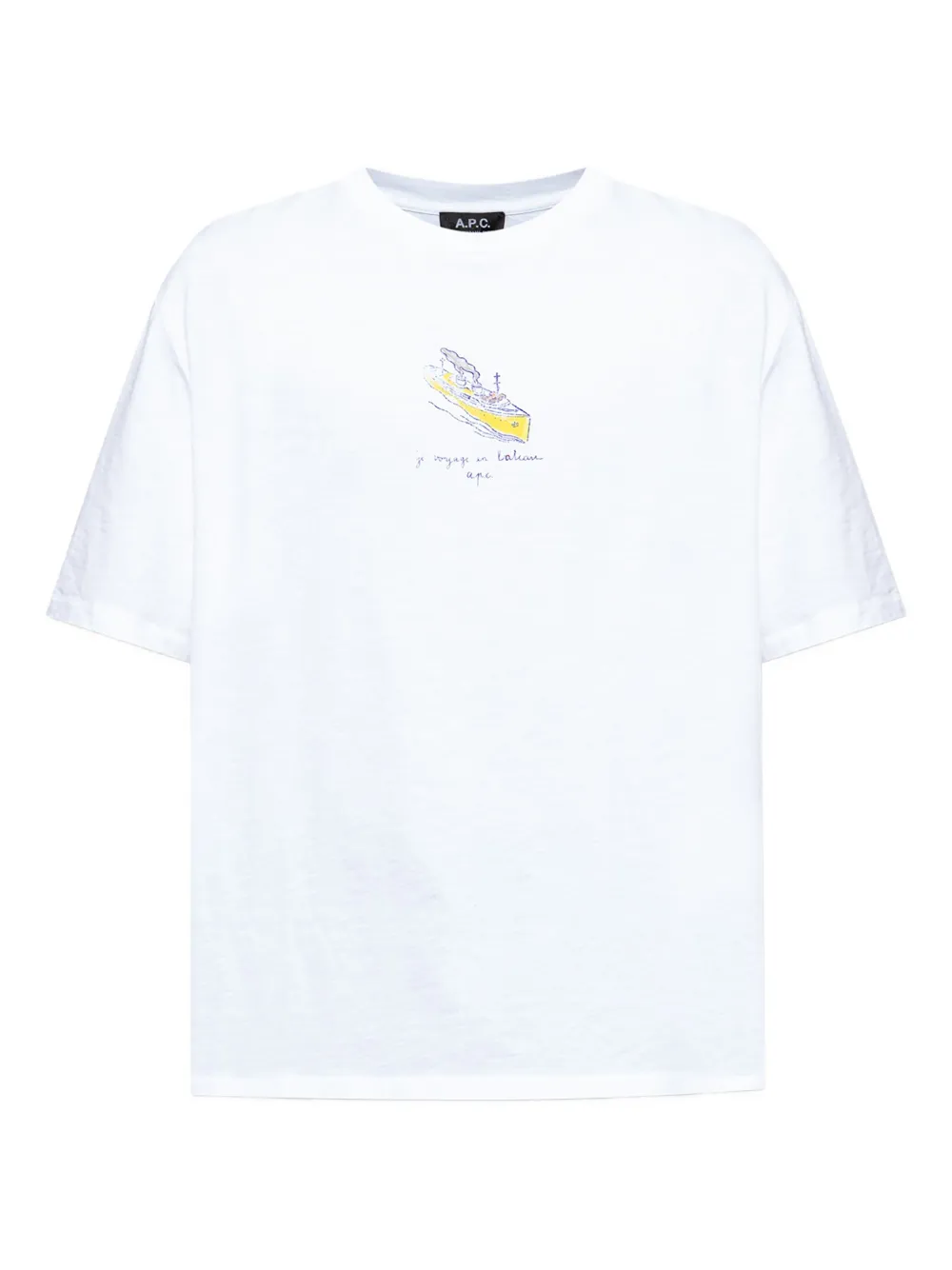 A.P.C. playera con cuello redondo | blanco | Image 1