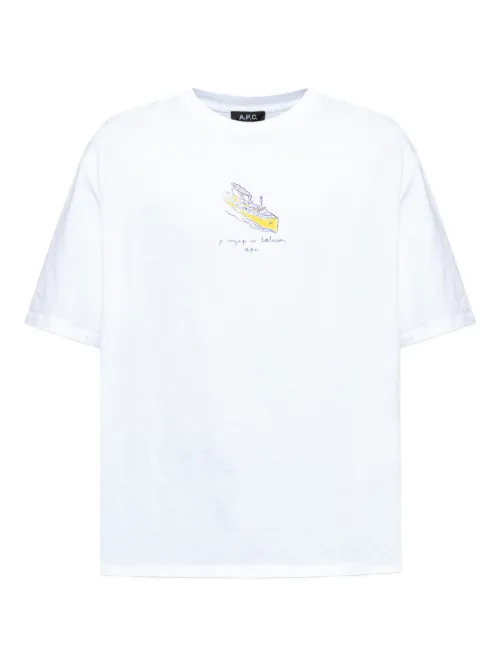 T-shirt à col ras de cou - A.P.C. - Modalova