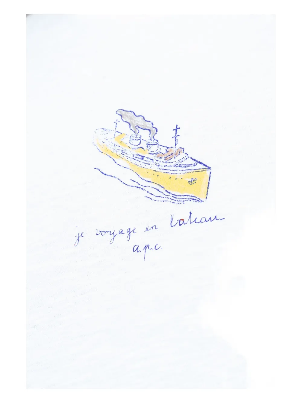 A.P.C. T-shirt met ronde hals Wit