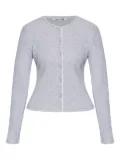 SAMSOE SAMSOE Sajune buttoned-up long-sleeve cardigan - Grey