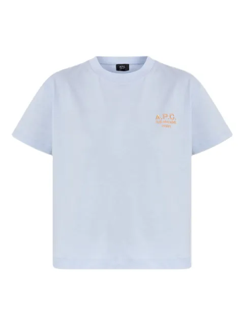 A.P.C. logo-embroidered T-shirt